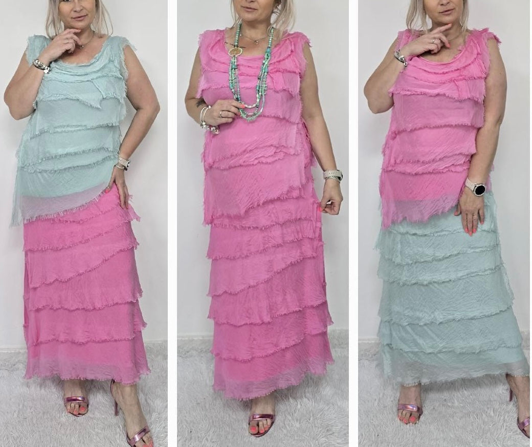 Silk Layered Skirt